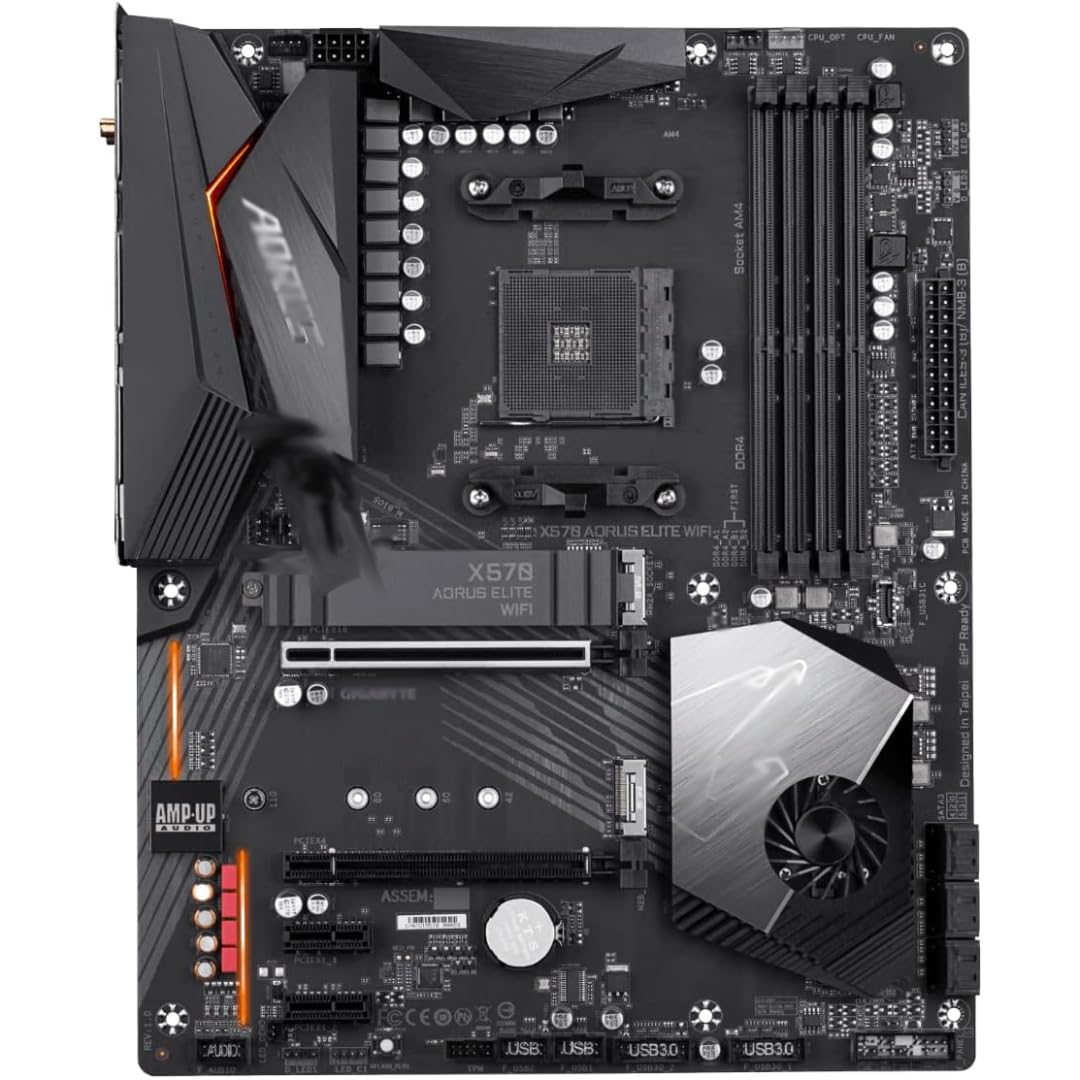 Placa-Mãe ATX X570 AORUS Elite com DDR4, PCIe 4.0, Wi-Fi Integrado